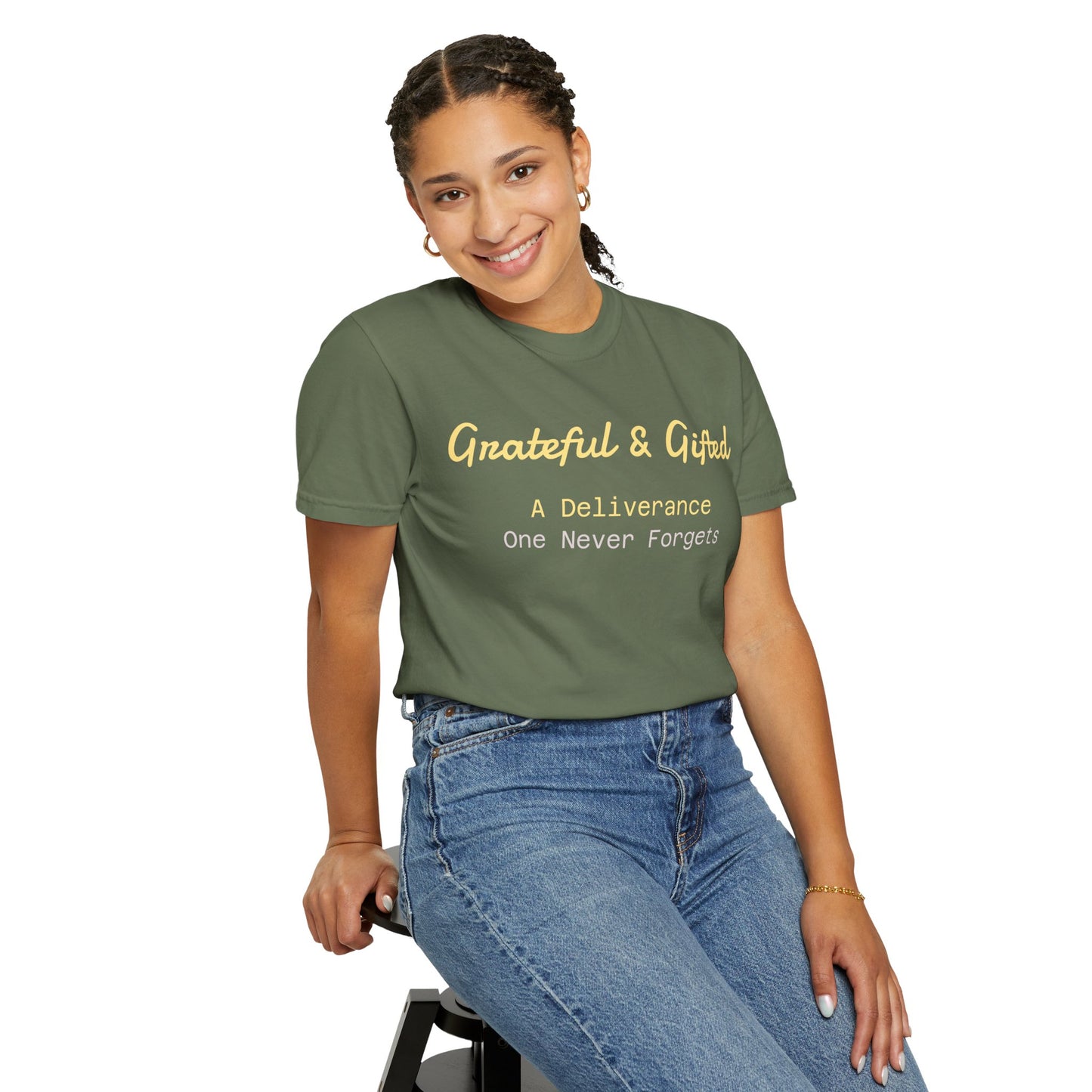 Grateful & Gifted T-Shirt | Perfect for Gratitude Celebrations, Thoughtful Gifts, Everyday Casual Wear, & Unisex Style