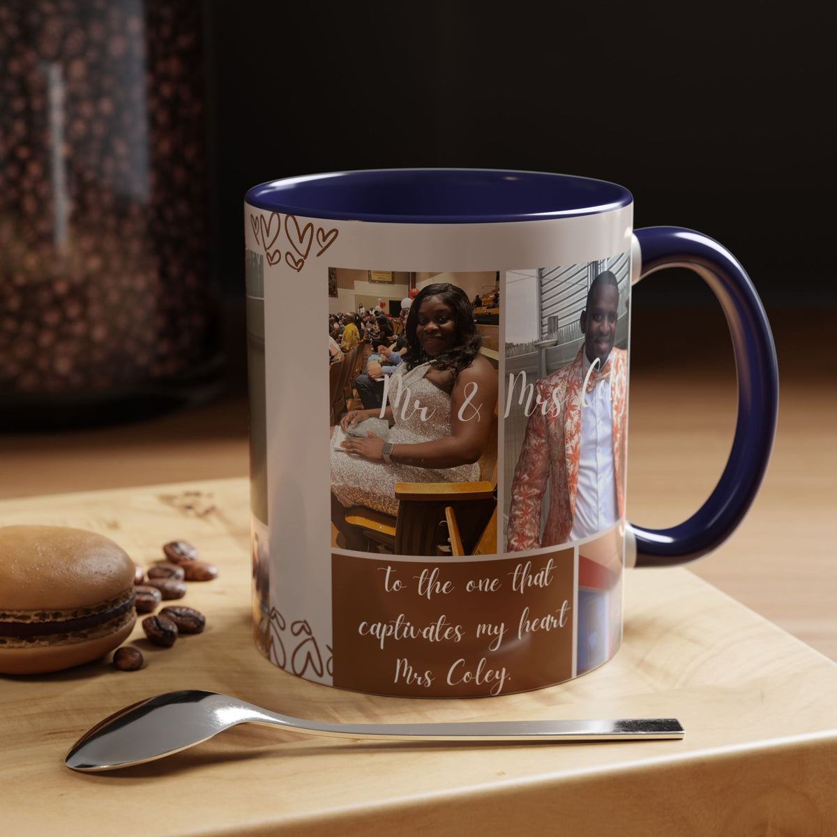Personalized Photo Collage Coffee Mug – “To the One That Captures My Heart”