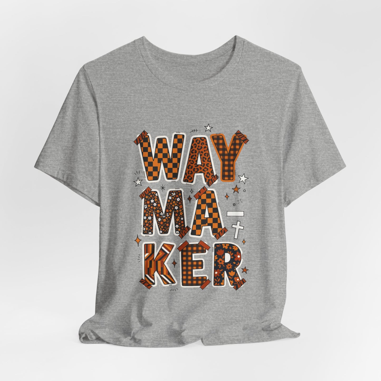 Waymaker Tee | Christian faith shirt, playful mixed-font scripture style