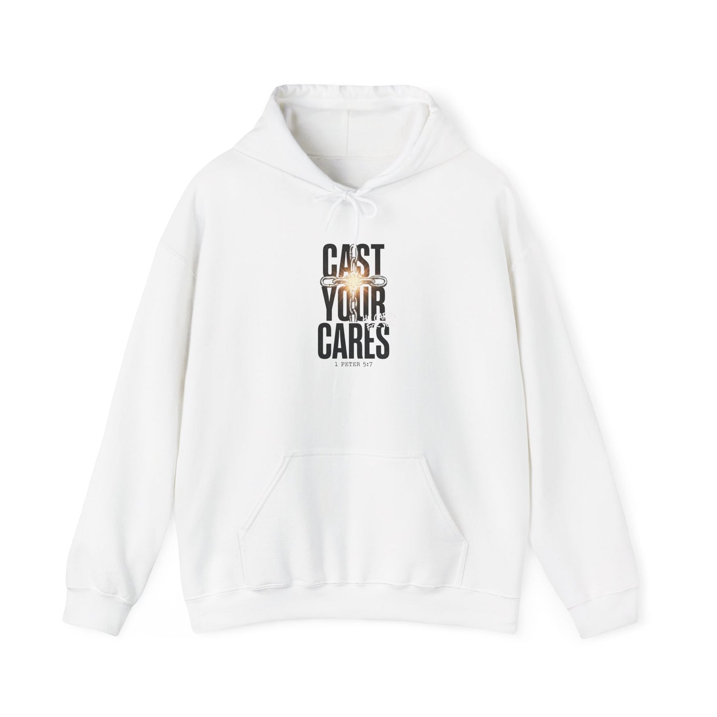 Cast Your Cares Hoodie | Christian streetwear, scripture tee style