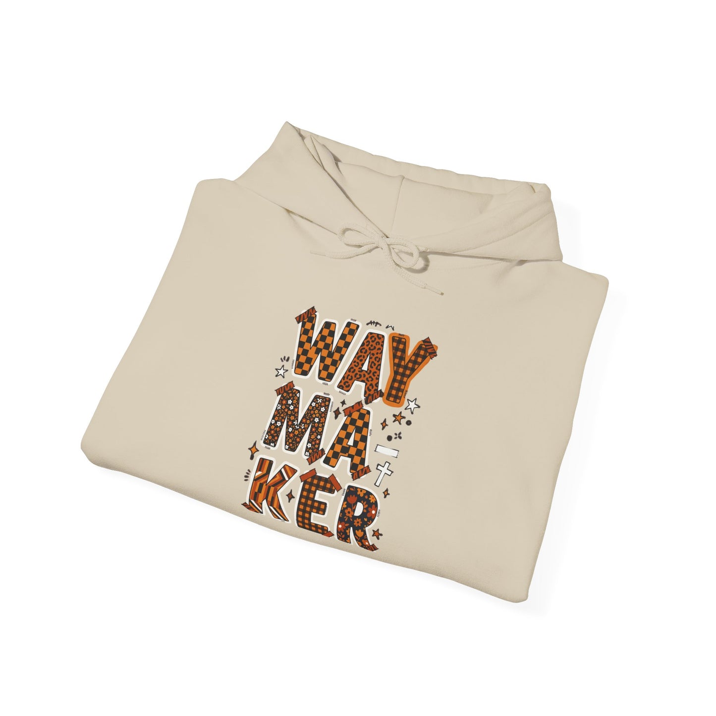 Waymaker Hoodie | Christian faith sweatshirt, mixed-font scripture design