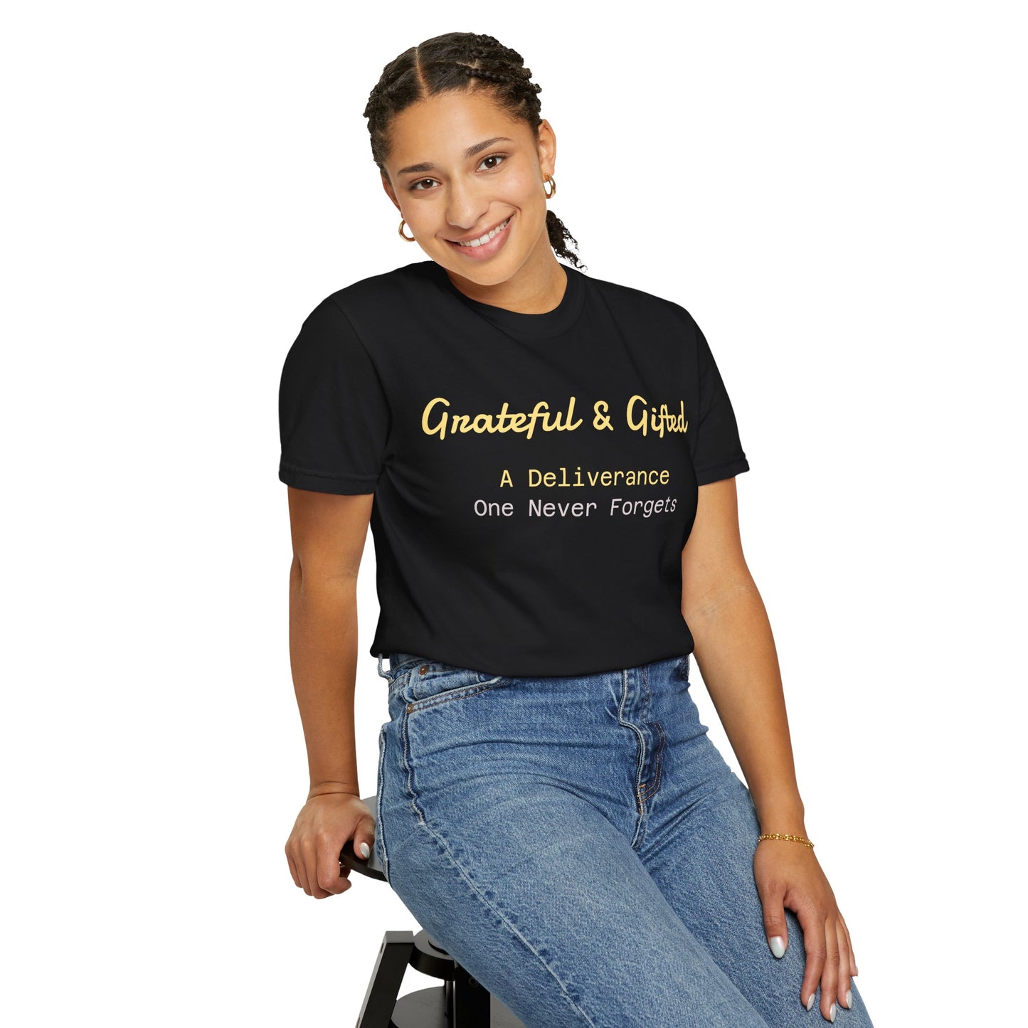 Grateful & Gifted T-Shirt | Perfect for Gratitude Celebrations, Thoughtful Gifts, Everyday Casual Wear, & Unisex Style