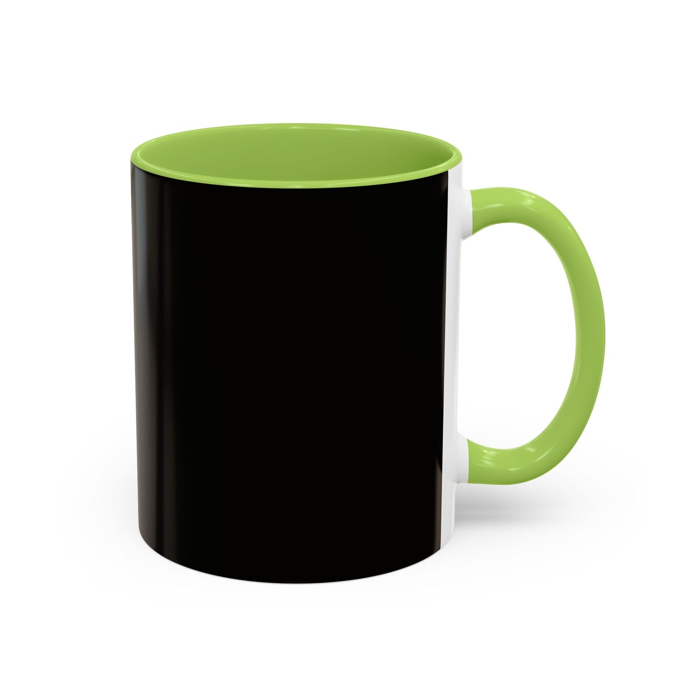 Black Accent Coffee Mug — "Abafamilystore: Faith • Family • Purpose" Gold Logo