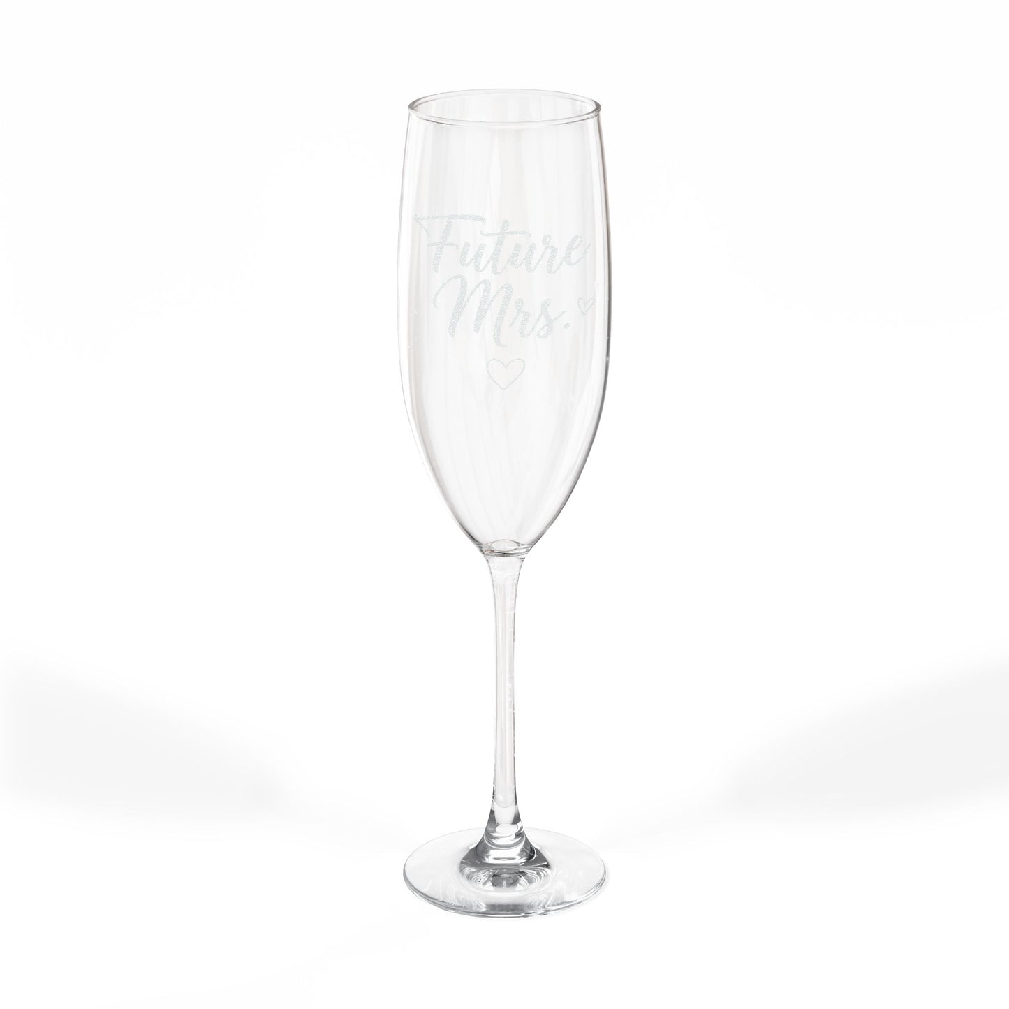 Engraved 'Future Mrs.' Champagne Flute – 8 oz Bridal Toasting Glass