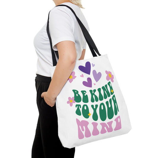 Be Kind To Your Mind Tote Bag, Mental Health Tote Bag, Motivational Gifts, Inspirational Tote Bag, Awareness Tote Bag