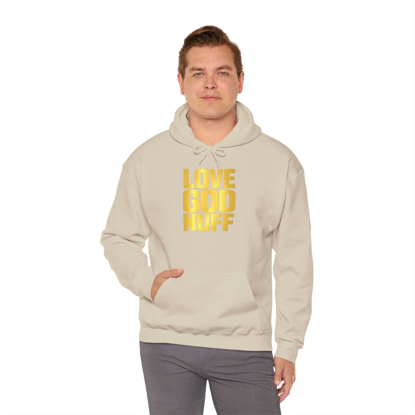 Love God Nuff Hoodie – Christian Faith Graphic Hoodie