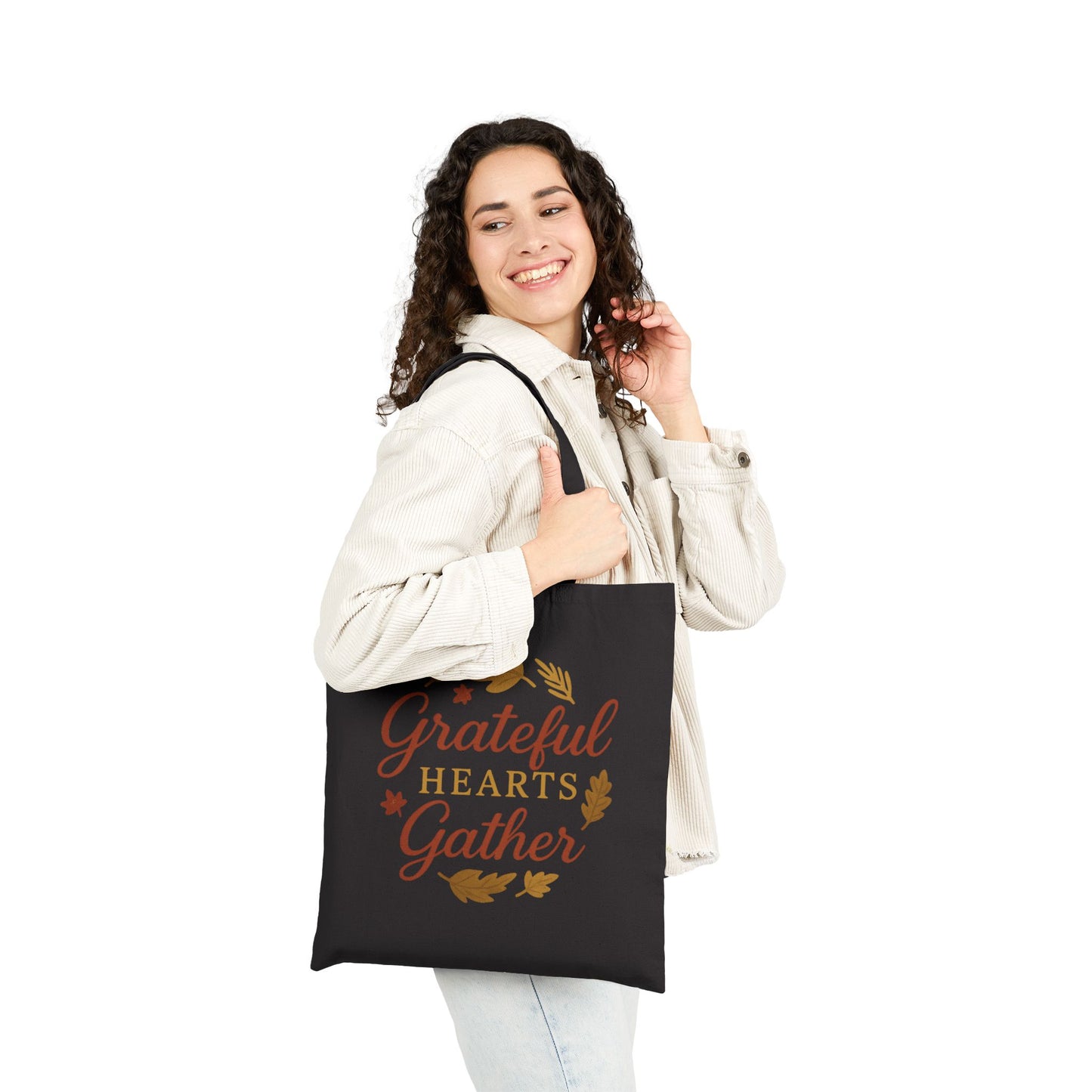 Grateful Hearts Gather Tote Bag