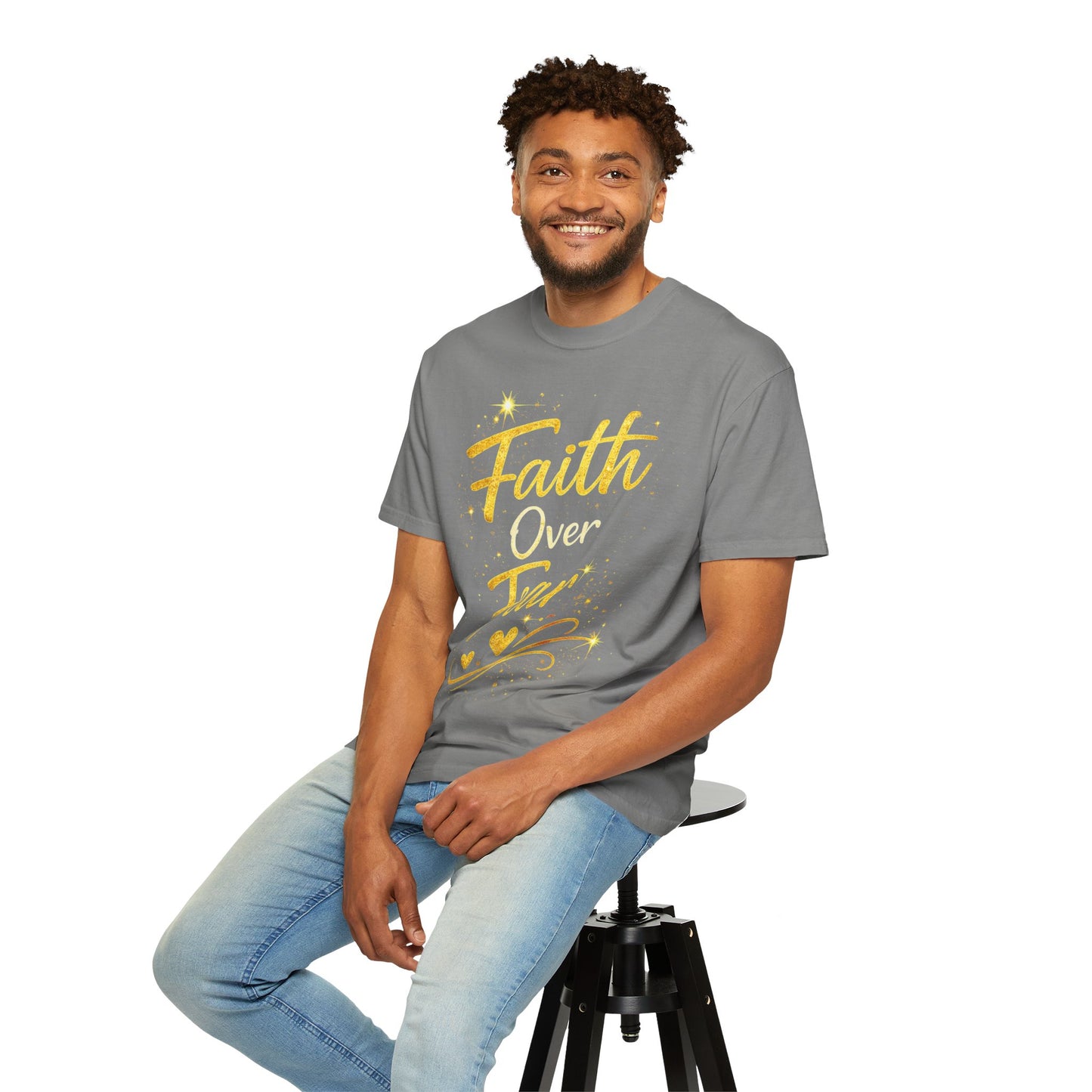Faith Over Fear T-Shirt — Inspirational Christian Tee