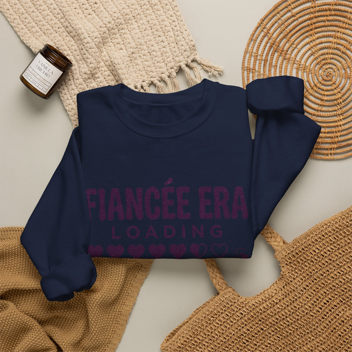Fiancée Era Loading Crewneck, Bride Era Sweatshirt, Engaged Slogan Apparel