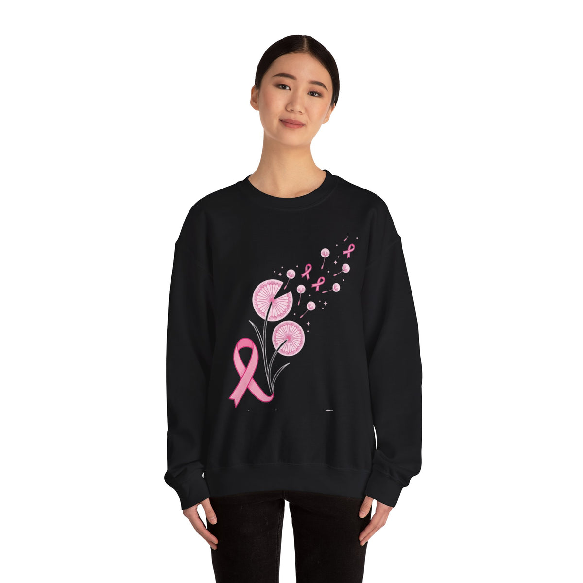 Let Hope Fly pink ribbon Sweatshirt | Breast Cancer Awareness