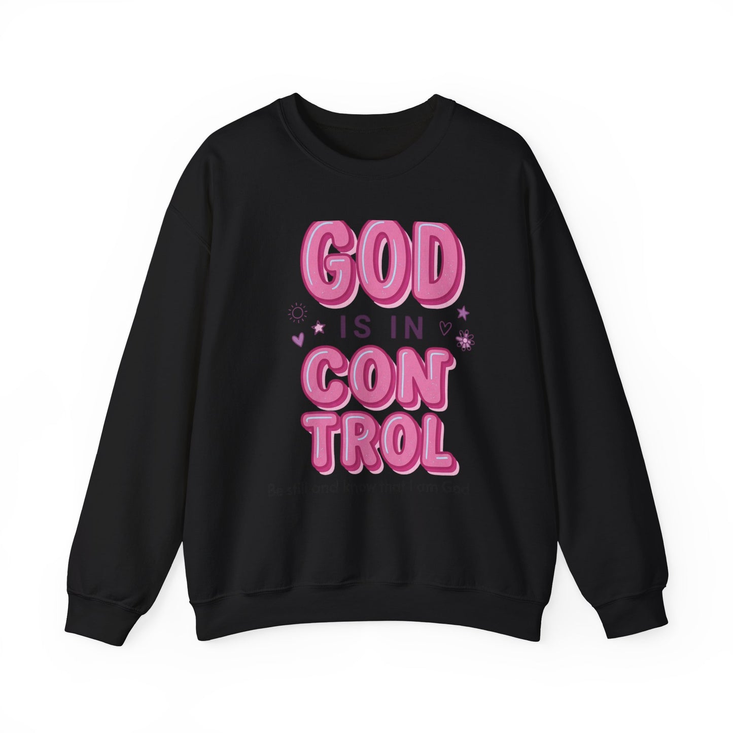 God Is In Control sweatshirt | Christian rainbow faith pullover