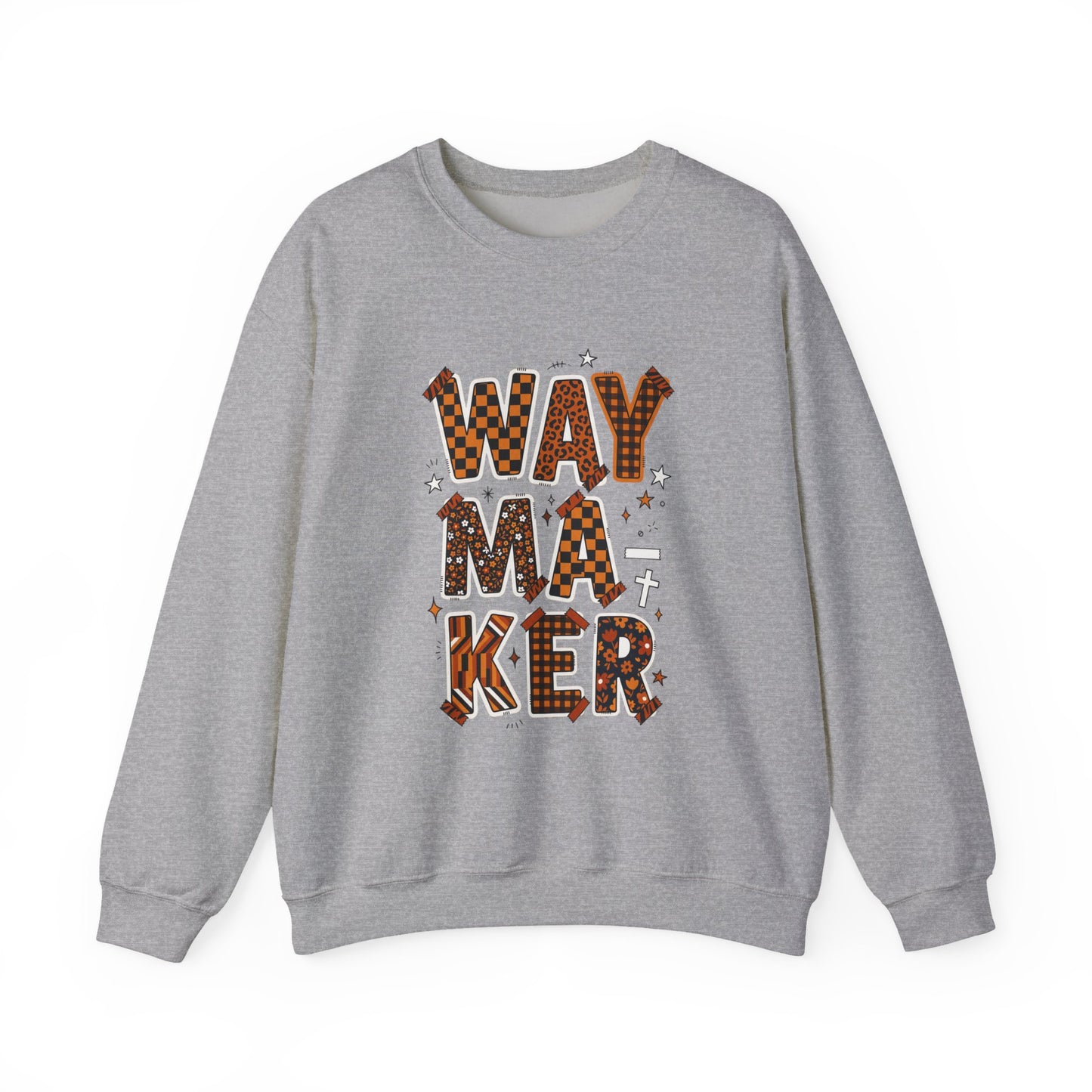 Waymaker Crewneck Sweatshirt | Christian faith sweatshirt, playful mixed-font scripture style