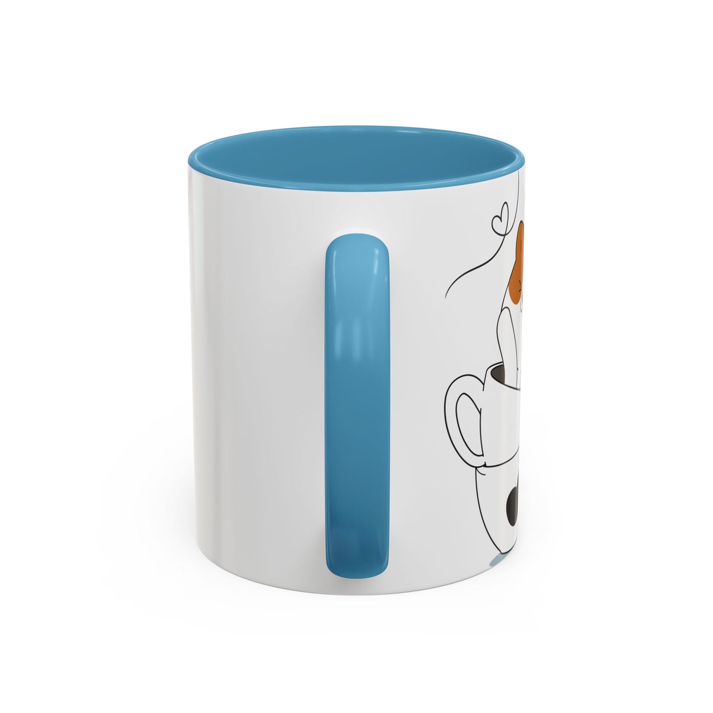 Whimsical Cat Lovers Coffee Mug | Cute Cat Decor, Gift for Pet Owners, Fun Design, Coffee Lover's Gift, Black Accent Mug