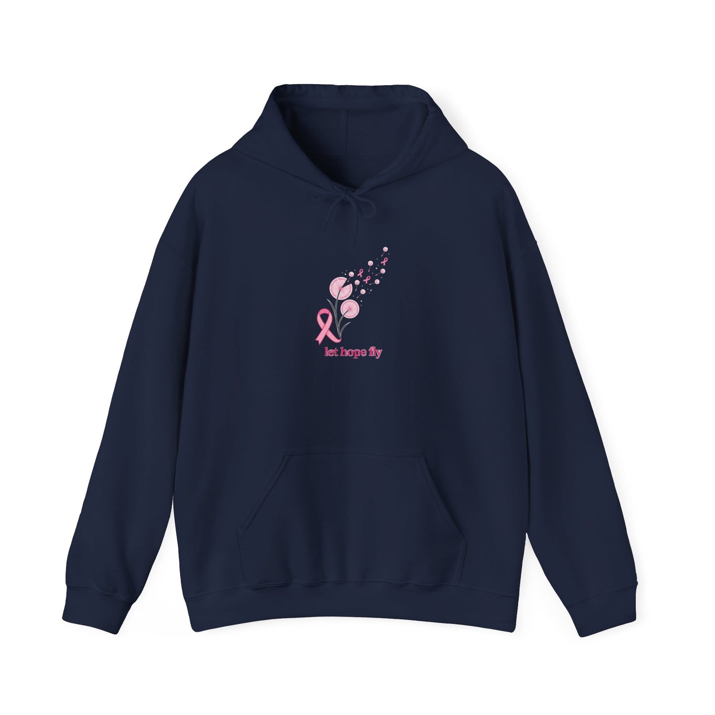 Let Hope Fly pink ribbon hoodie | Breast Cancer Awareness, Support