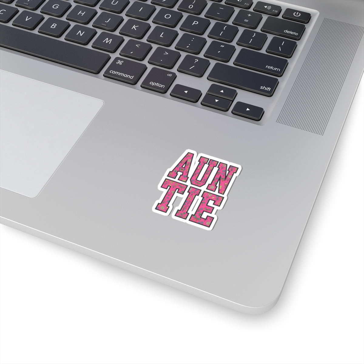 Floral 'AUNTIE' Typography Kiss-Cut Stickers | Auntie Pride