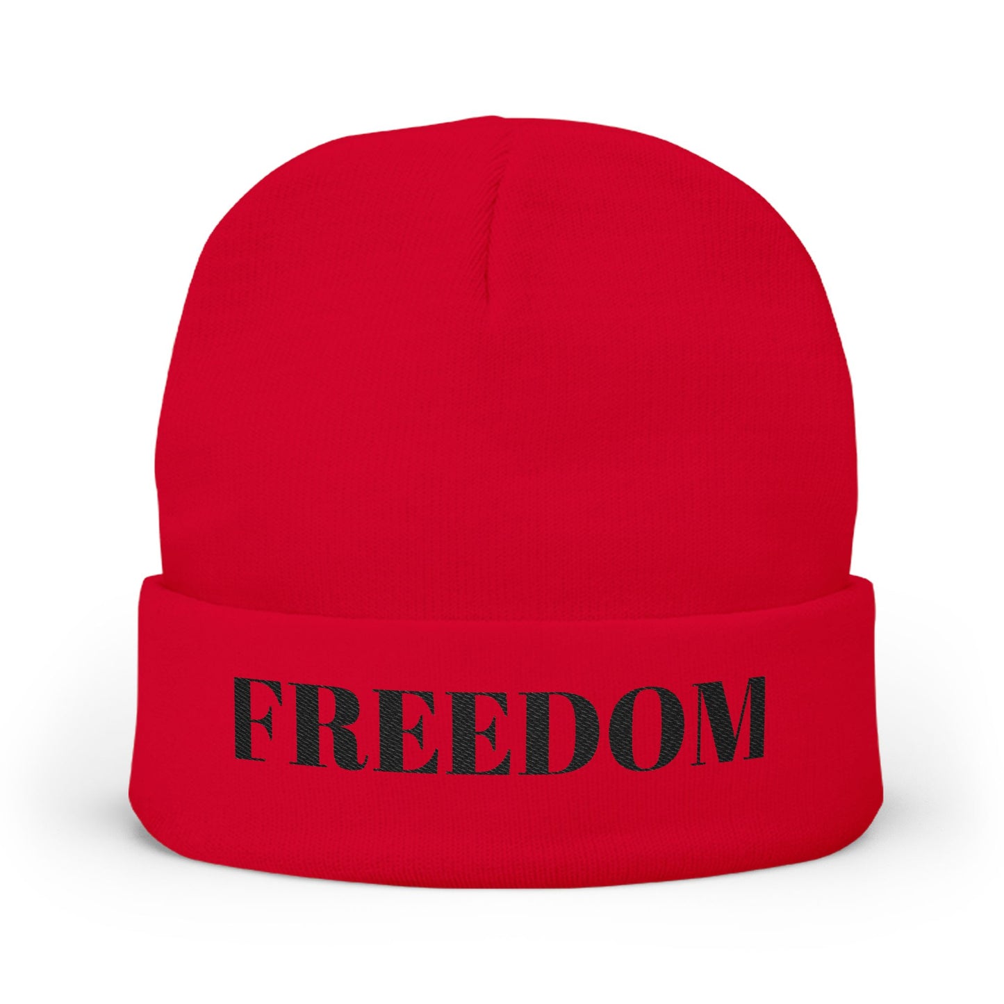 Freedom Knit Beanie | Cozy Embroidered Winter Hat, Gift for Him/Her, Casual Style, Outdoor Activities, Cool Weather Accessory