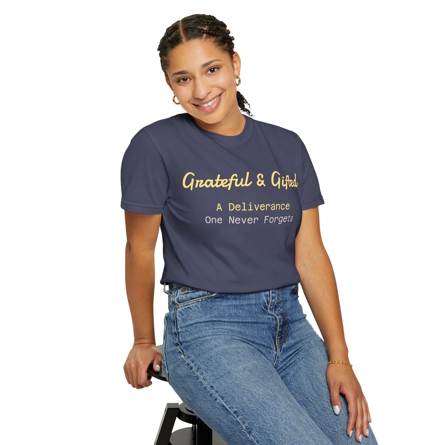 Grateful & Gifted T-Shirt | Perfect for Gratitude Celebrations, Thoughtful Gifts, Everyday Casual Wear, & Unisex Style