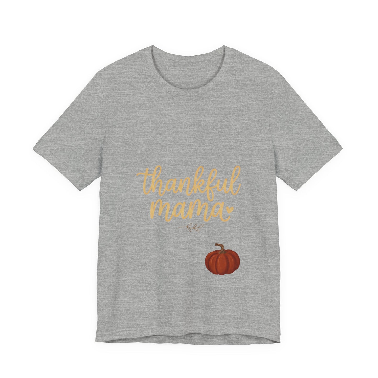 Thankful Mama Tee | Thanksgiving pumpkin, fall gratitude