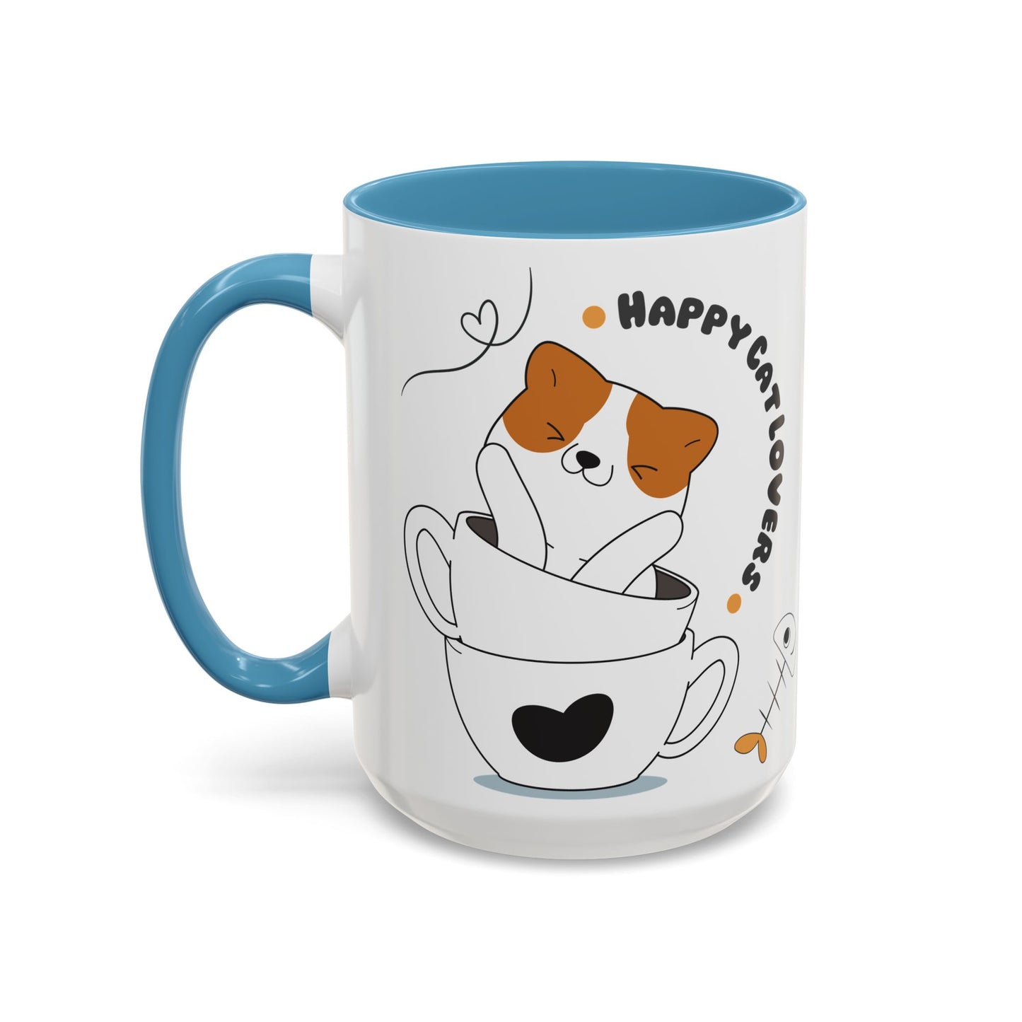 Whimsical Cat Lovers Coffee Mug | Cute Cat Decor, Gift for Pet Owners, Fun Design, Coffee Lover's Gift, Black Accent Mug
