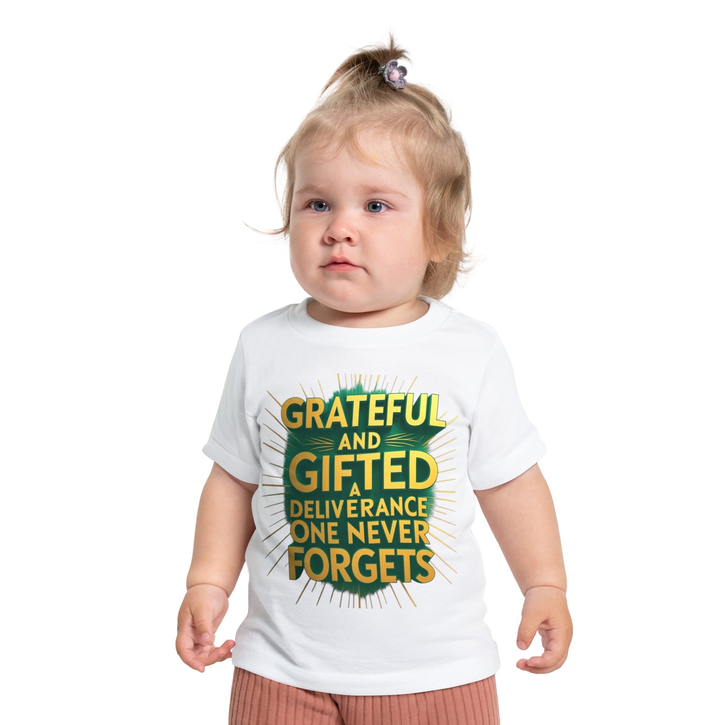 Grateful and Gifted Baby T-Shirt - Celebrate Milestones