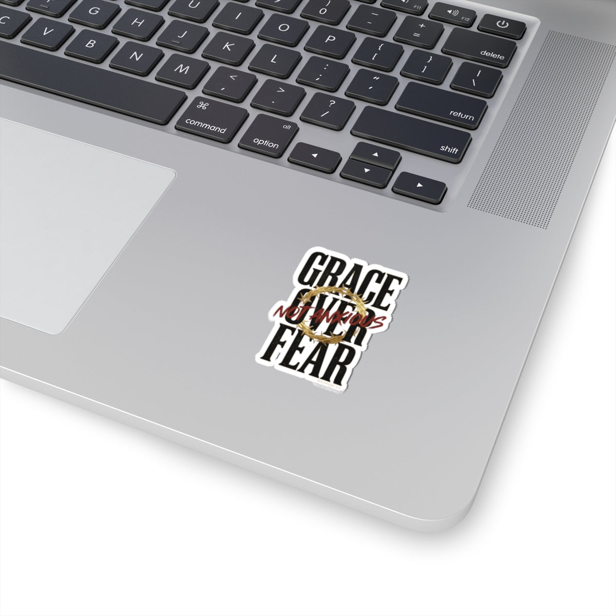 Grace Not Anxious Sticker | Christian Streetwear, Scripture, Thorn Crown