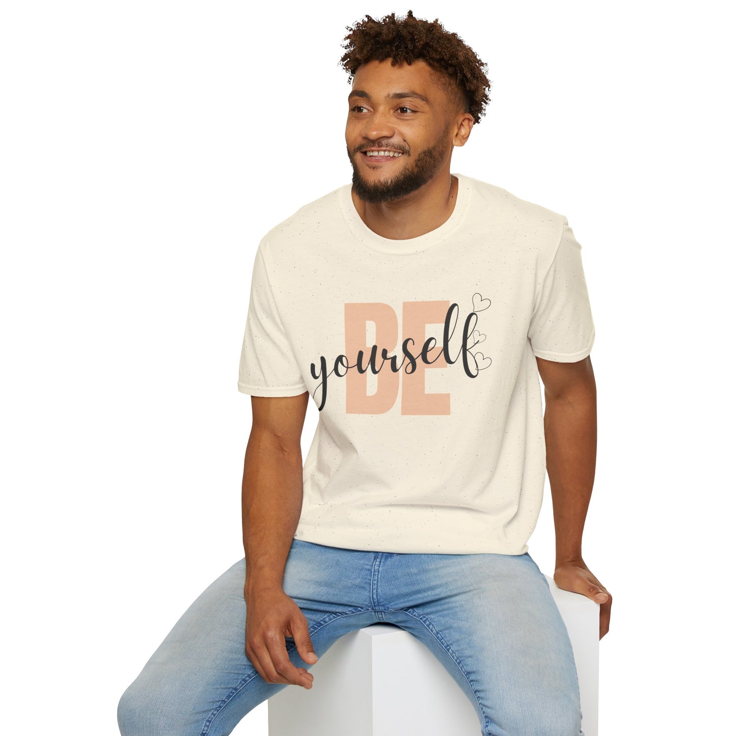 Unisex Softstyle T-Shirt with 'Be Yourself' Design - Affirmation Tee for Casual Wear, Gift for Self-Love, Everyday Comfort, [...]
