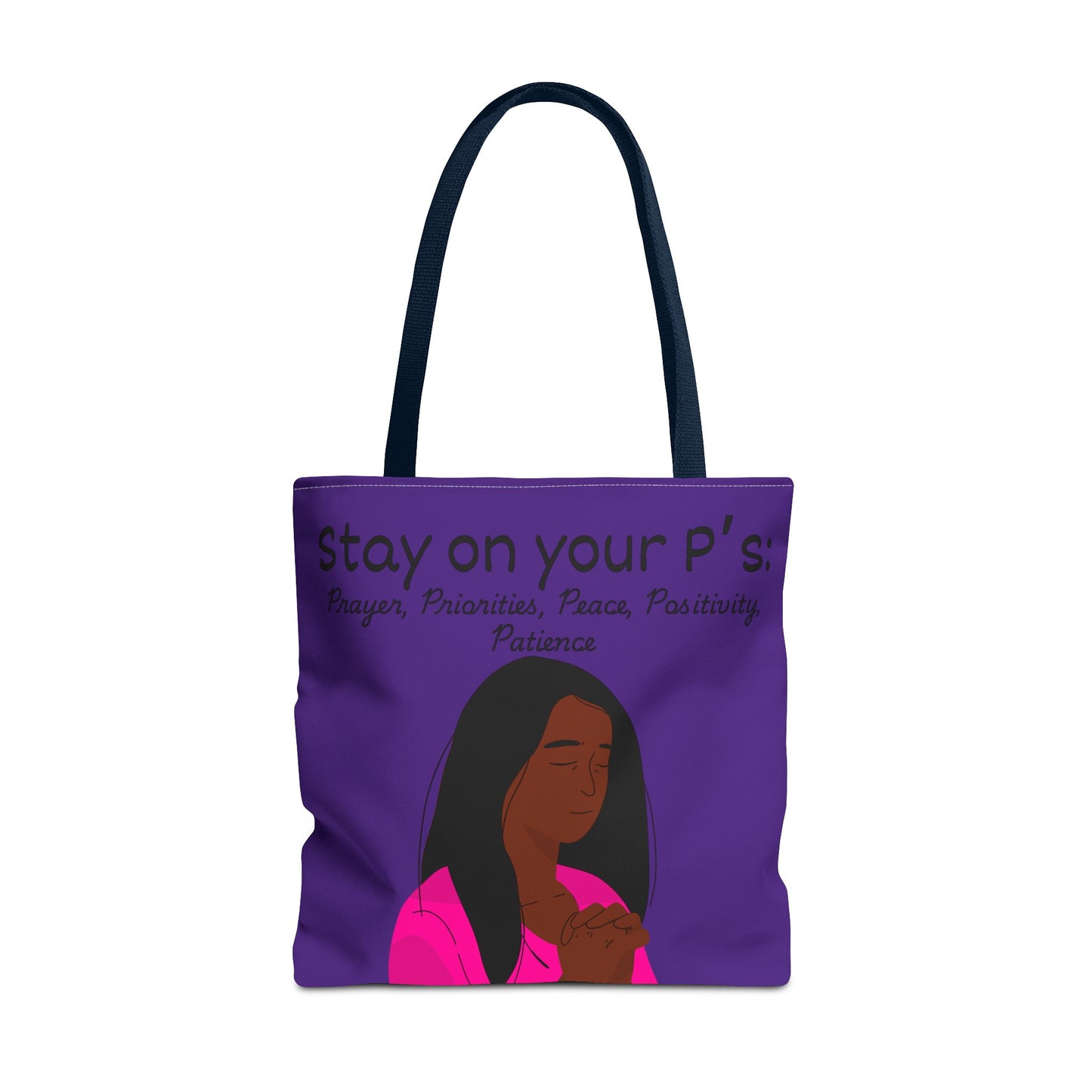 Empowering Prayer Tote Bag - Stay on Your P's: Prayer, Priorities, Peace, Positivity, Patience, Spiritual Gift, Christian Accessory, [...]