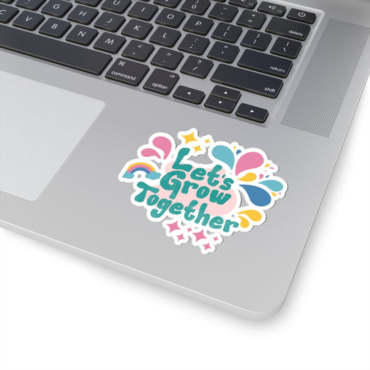 Motivational Stickers - Colorful Growth Kiss-Cut Decals