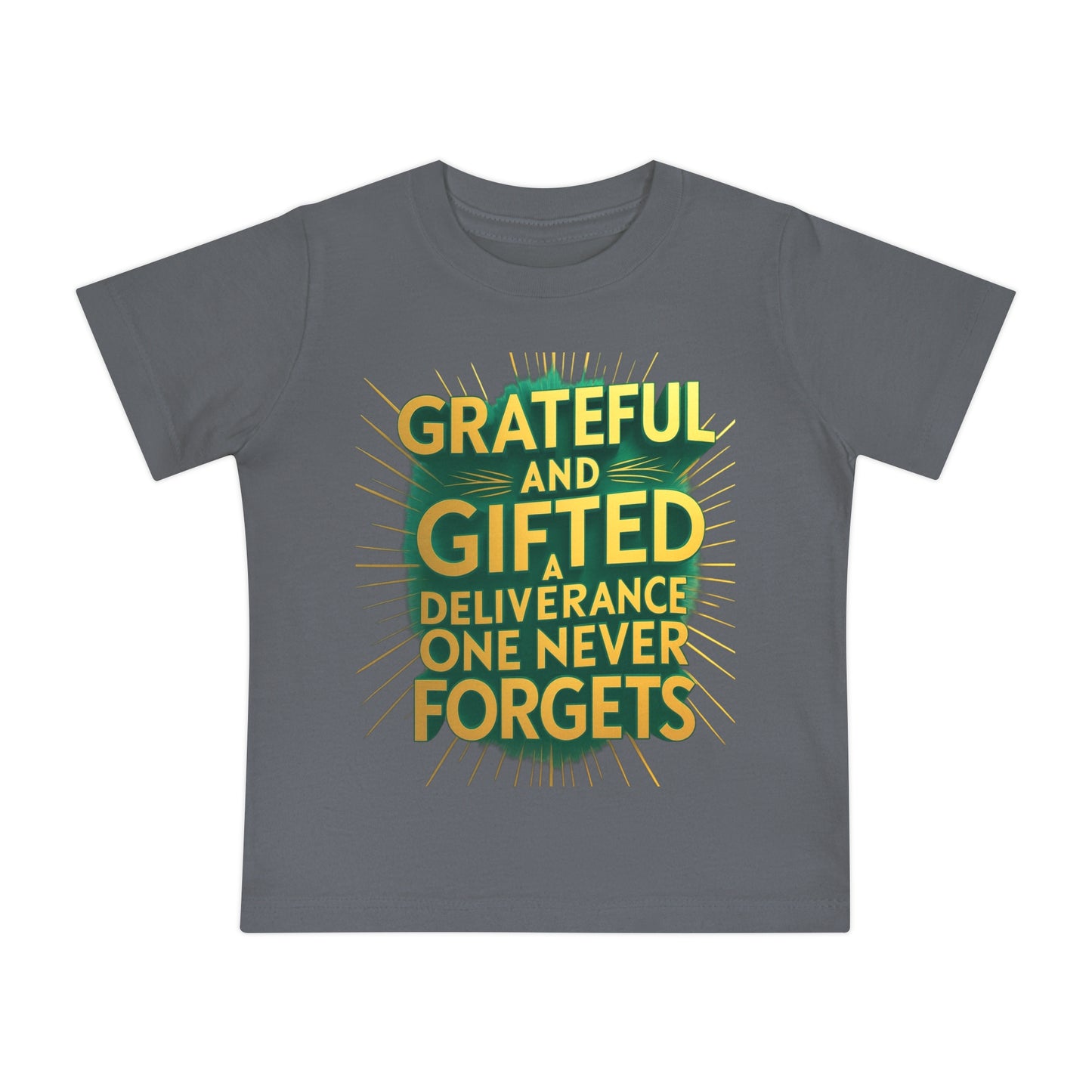 Grateful and Gifted Baby T-Shirt - Celebrate Milestones
