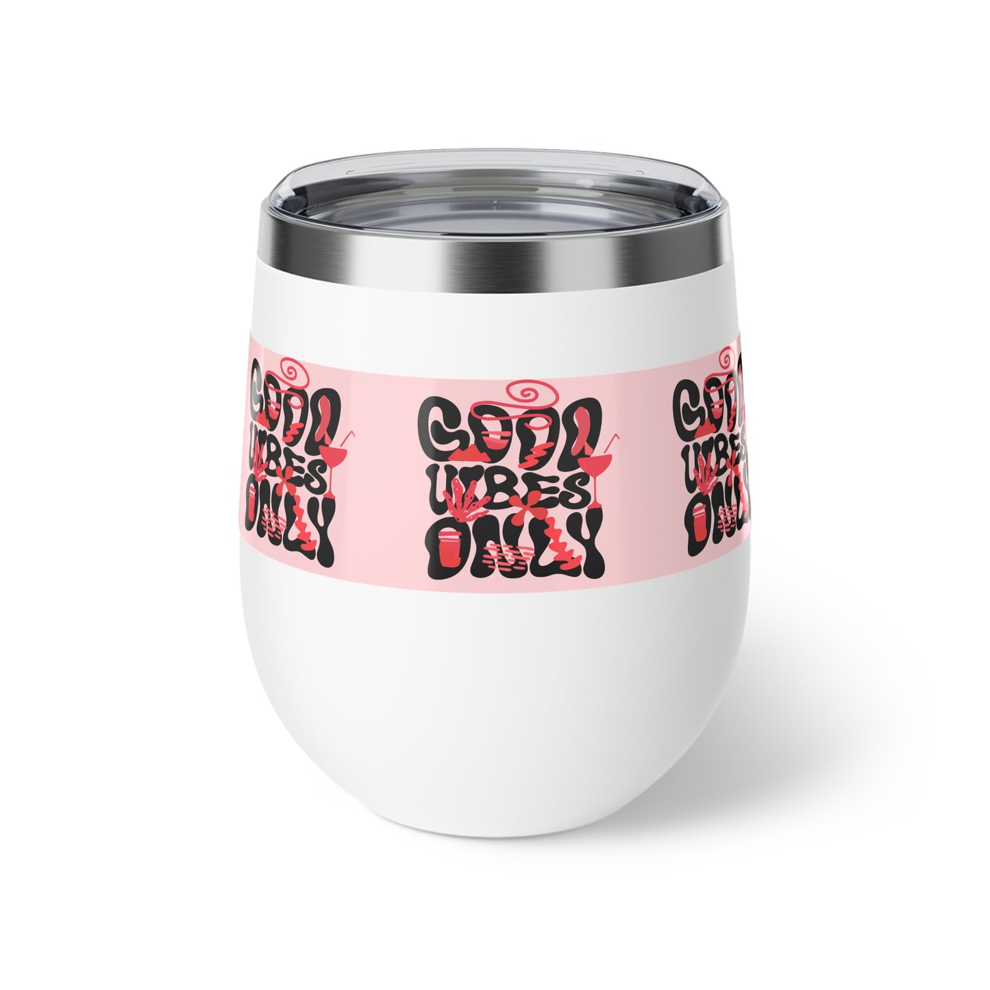 Chic Insulated Travel Mug, Coffee Lovers Gift, Sassy Wine Tumbler, Cute Outdoor Cup, Birthday Party Accessory