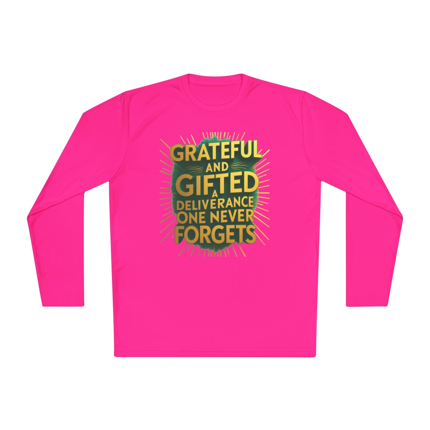 Grateful & Gifted Long Sleeve Tee | Inspirational Gift, Unisex Shirt, Perfect for Celebrations, Casual Wear, Thoughtful Present