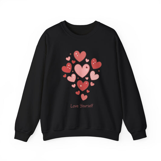 Tiny Heart Cluster Sweatshirt | tiny heart design, valentine doodle