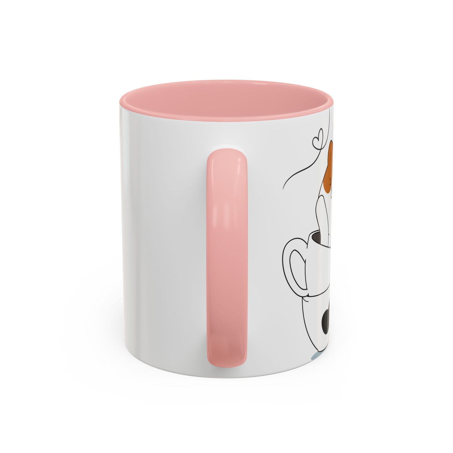 Whimsical Cat Lovers Coffee Mug | Cute Cat Decor, Gift for Pet Owners, Fun Design, Coffee Lover's Gift, Black Accent Mug