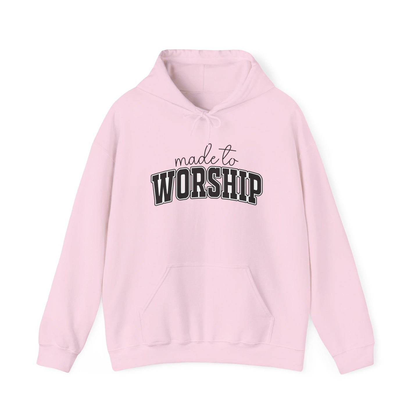 Christian Graphic Hoodie - 'Made to Worship' Pullover