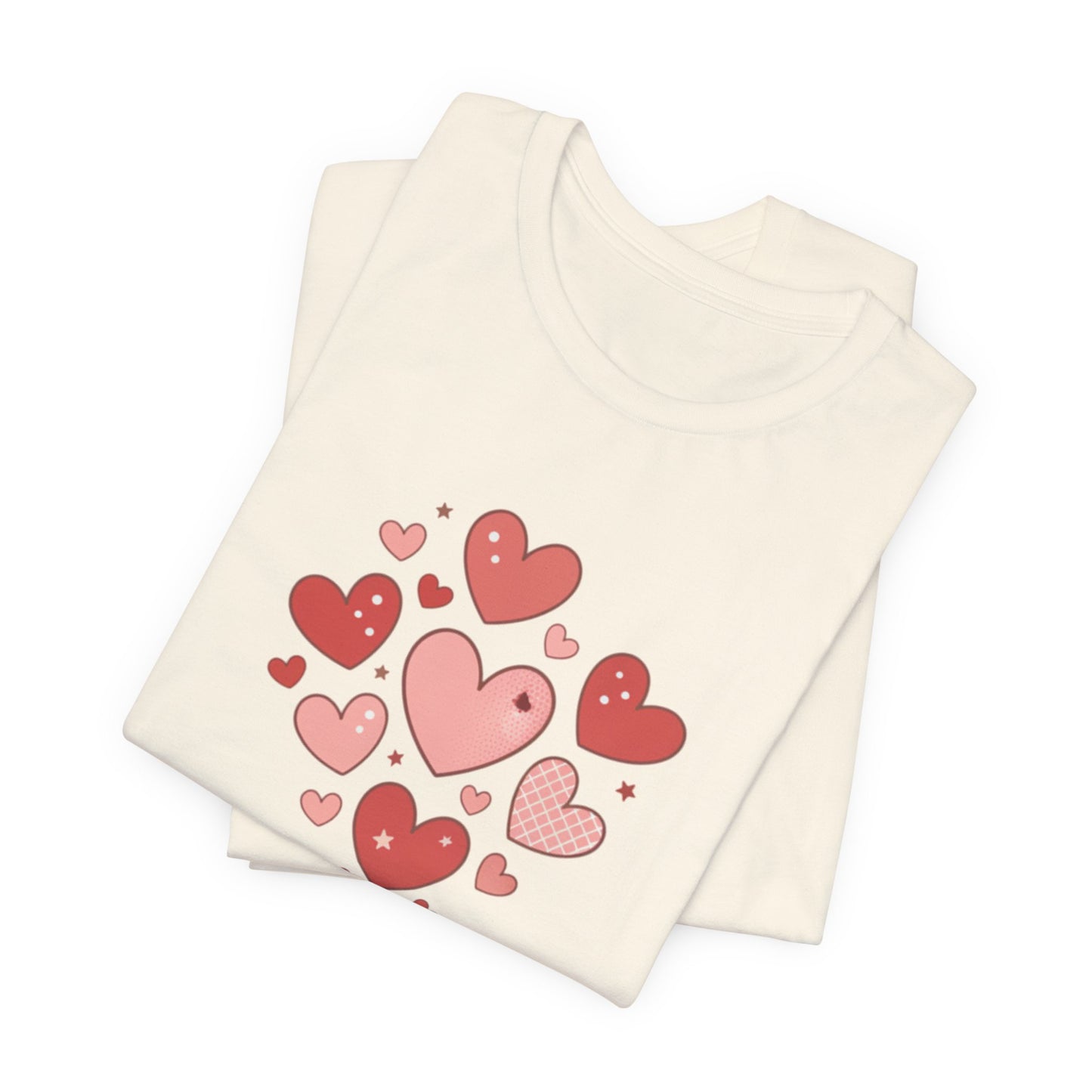 Tiny Heart Cluster Tee | heart pattern shirt, tiny heart design