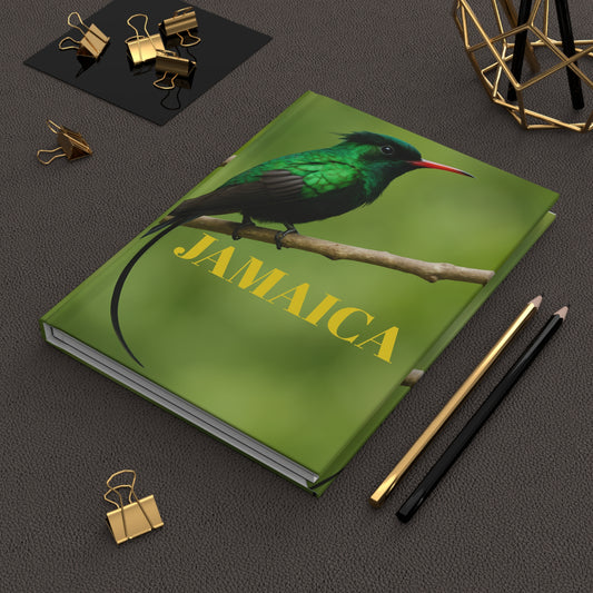 Jamaica Hummingbird Hardcover Journal, Nature Lover Notebook, Travel Journal, Gift for Birdwatchers, Eco-Friendly Diary