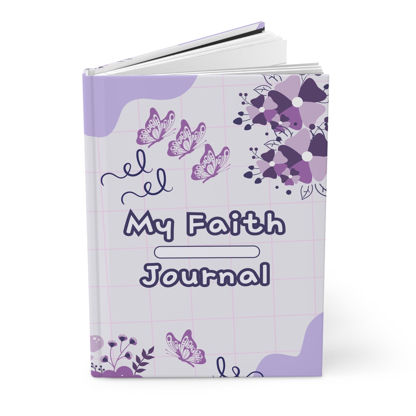 My Faith Journal - Hardcover Journal in Purple Floral Design, Inspirational Gift for Students, Writers, & Faith Lovers, Prayer [...]