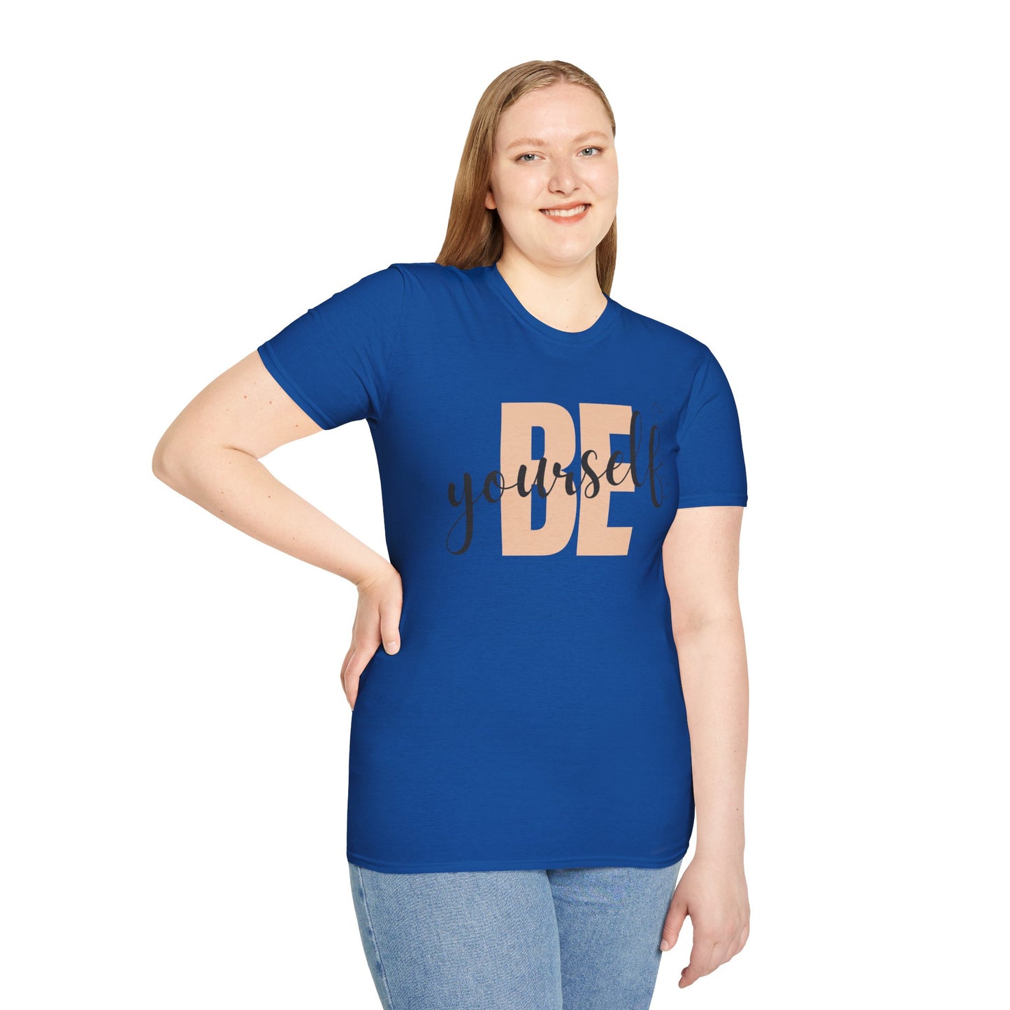 Unisex Softstyle T-Shirt with 'Be Yourself' Design - Affirmation Tee for Casual Wear, Gift for Self-Love, Everyday Comfort, [...]