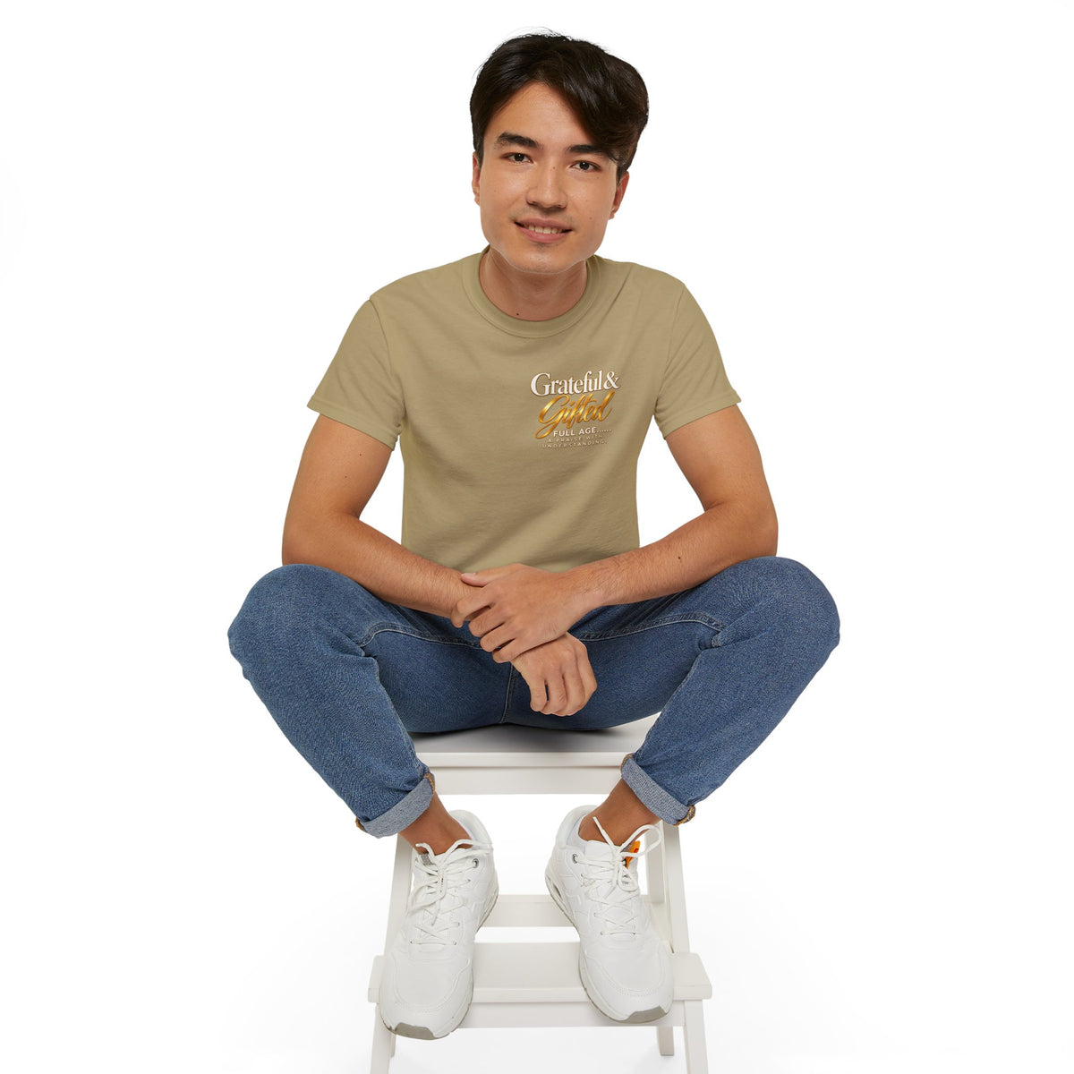 T-Shirt — Carefulist & Gifted Retro Script Graphic Tee