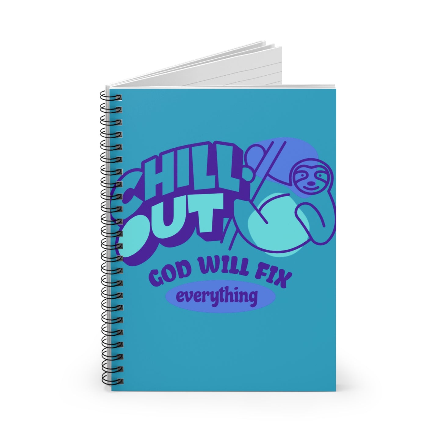 Chilled out God Spiral Notebook