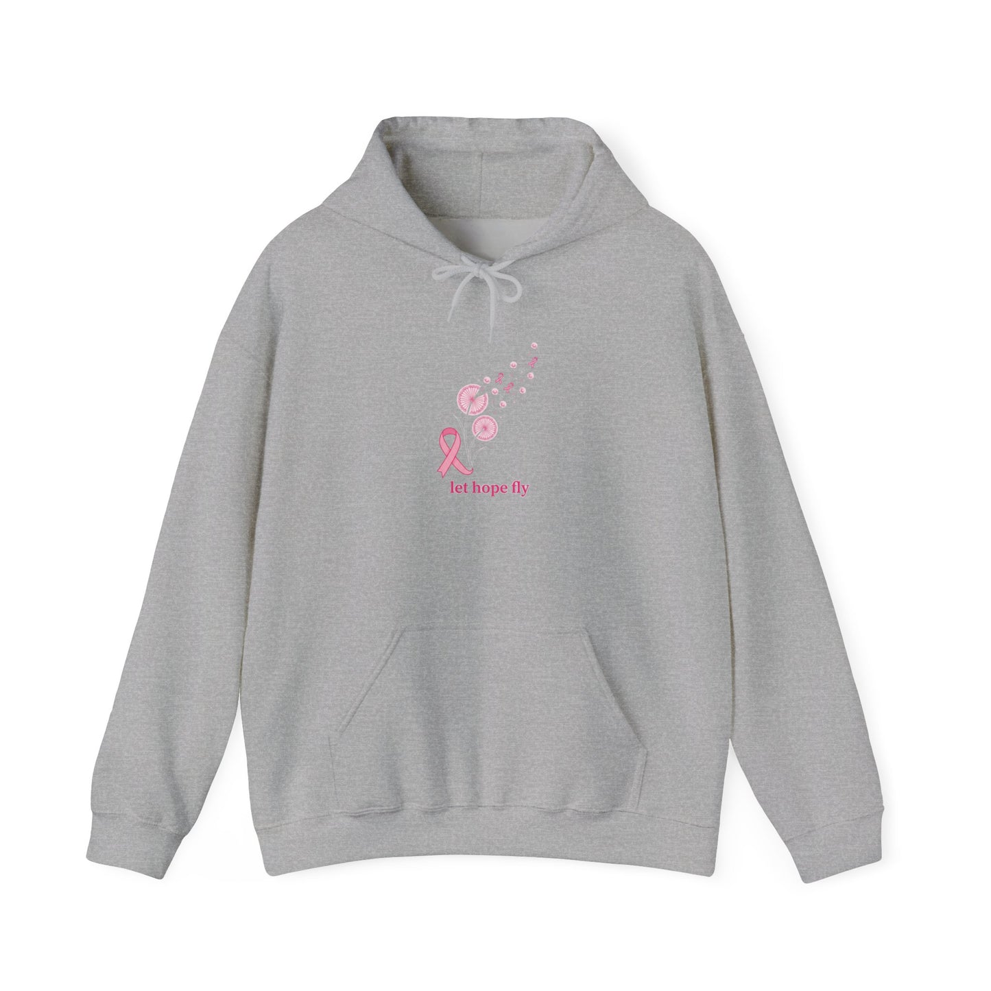 Let Hope Fly pink ribbon hoodie | Breast Cancer Awareness, Support