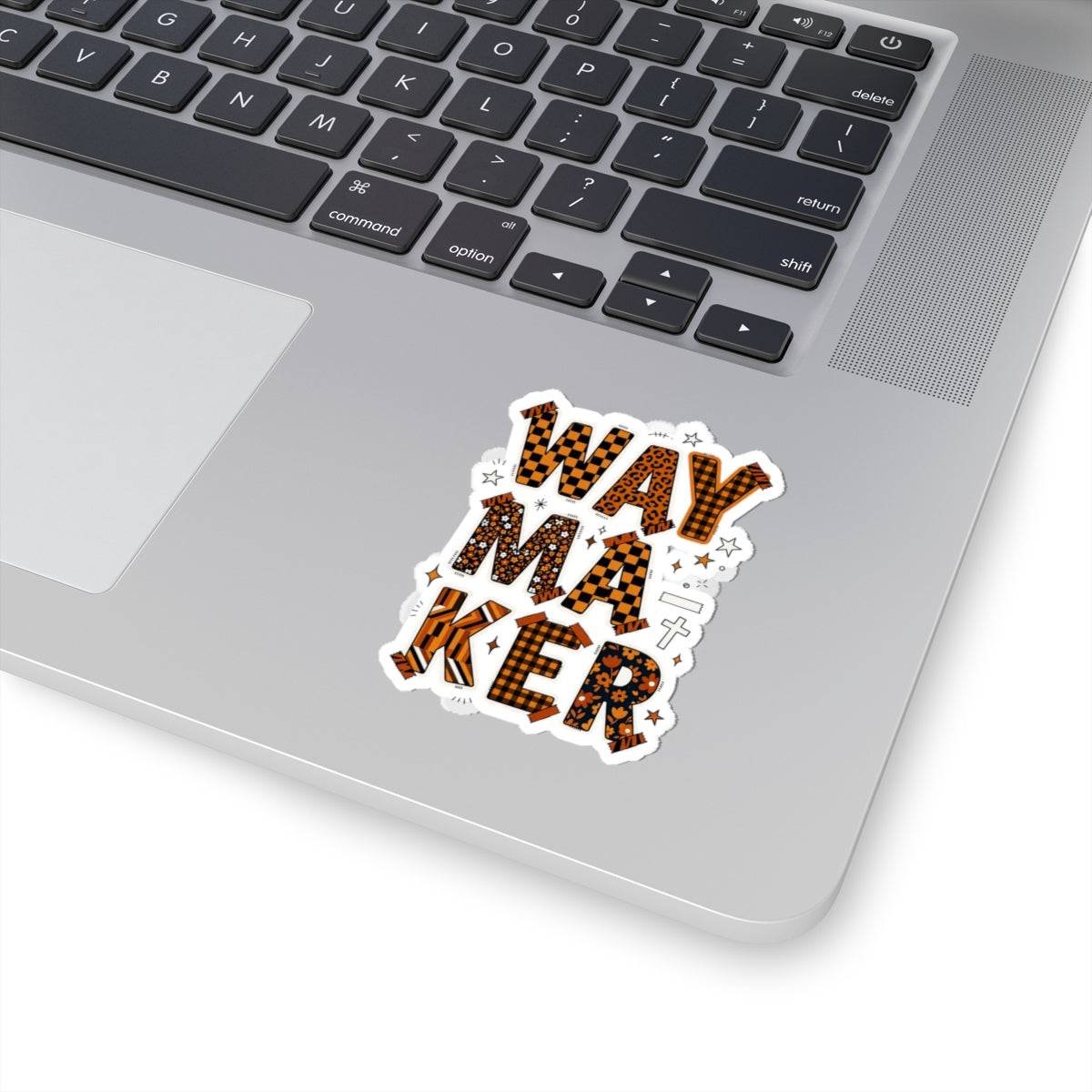 Waymaker Sticker | Christian faith sticker, playful mixed-font, colorful scripture style