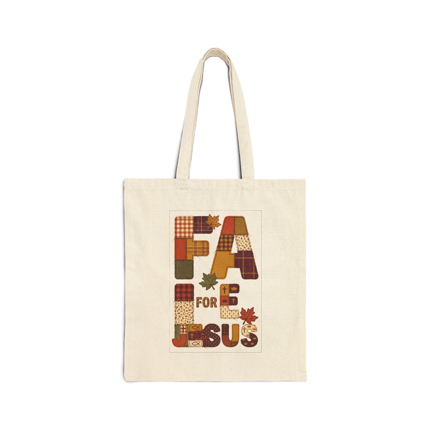Grateful Fall Patchwork Tote | Thanksgiving Harvest, Watercolor Foliage