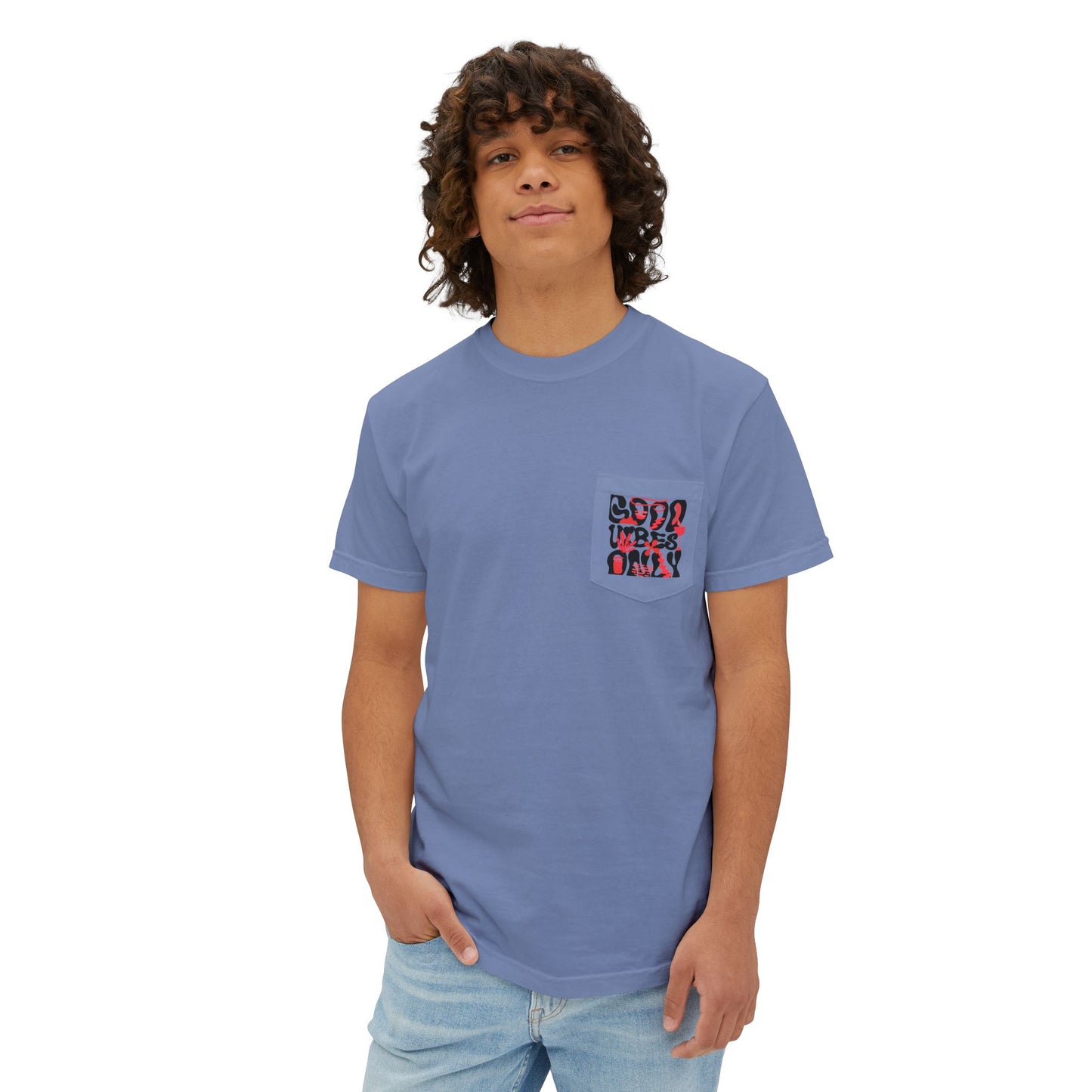 Good Vibes Pocket T-Shirt - Positive Vibes Apparel | ABAFAMILYSTORE