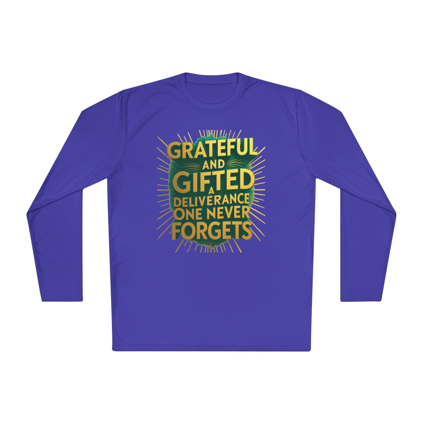 Grateful & Gifted Long Sleeve Tee | Inspirational Gift, Unisex Shirt, Perfect for Celebrations, Casual Wear, Thoughtful Present