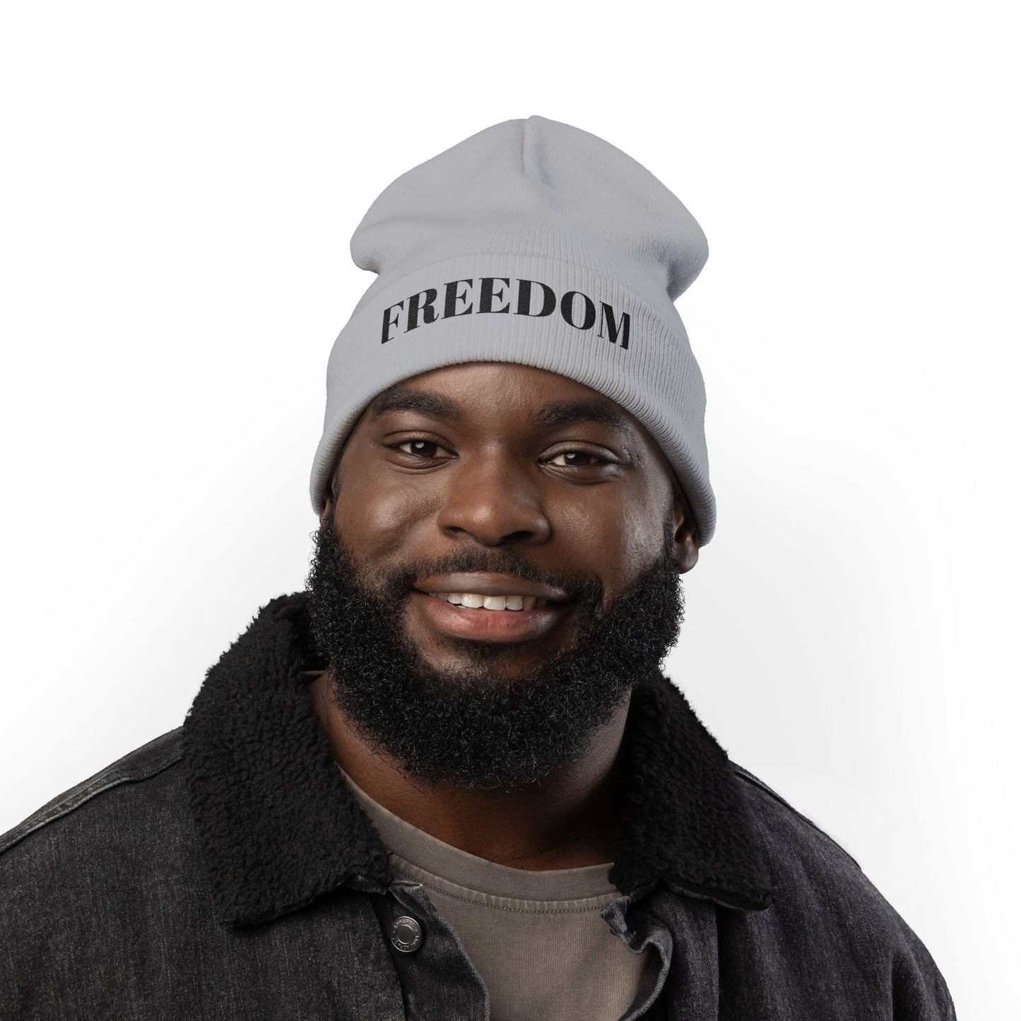 Freedom Knit Beanie | Cozy Embroidered Winter Hat, Gift for Him/Her, Casual Style, Outdoor Activities, Cool Weather Accessory
