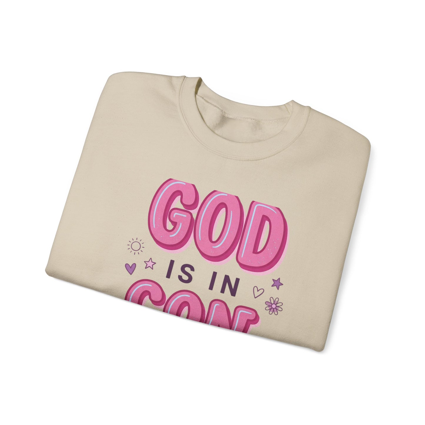 God Is In Control sweatshirt | Christian rainbow faith pullover