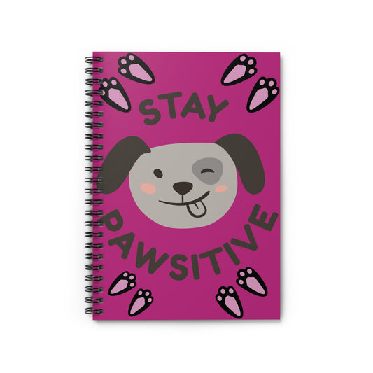 Stay Pawsitive Notebook - Inspirational Journal | ABAFAMILYSTORE