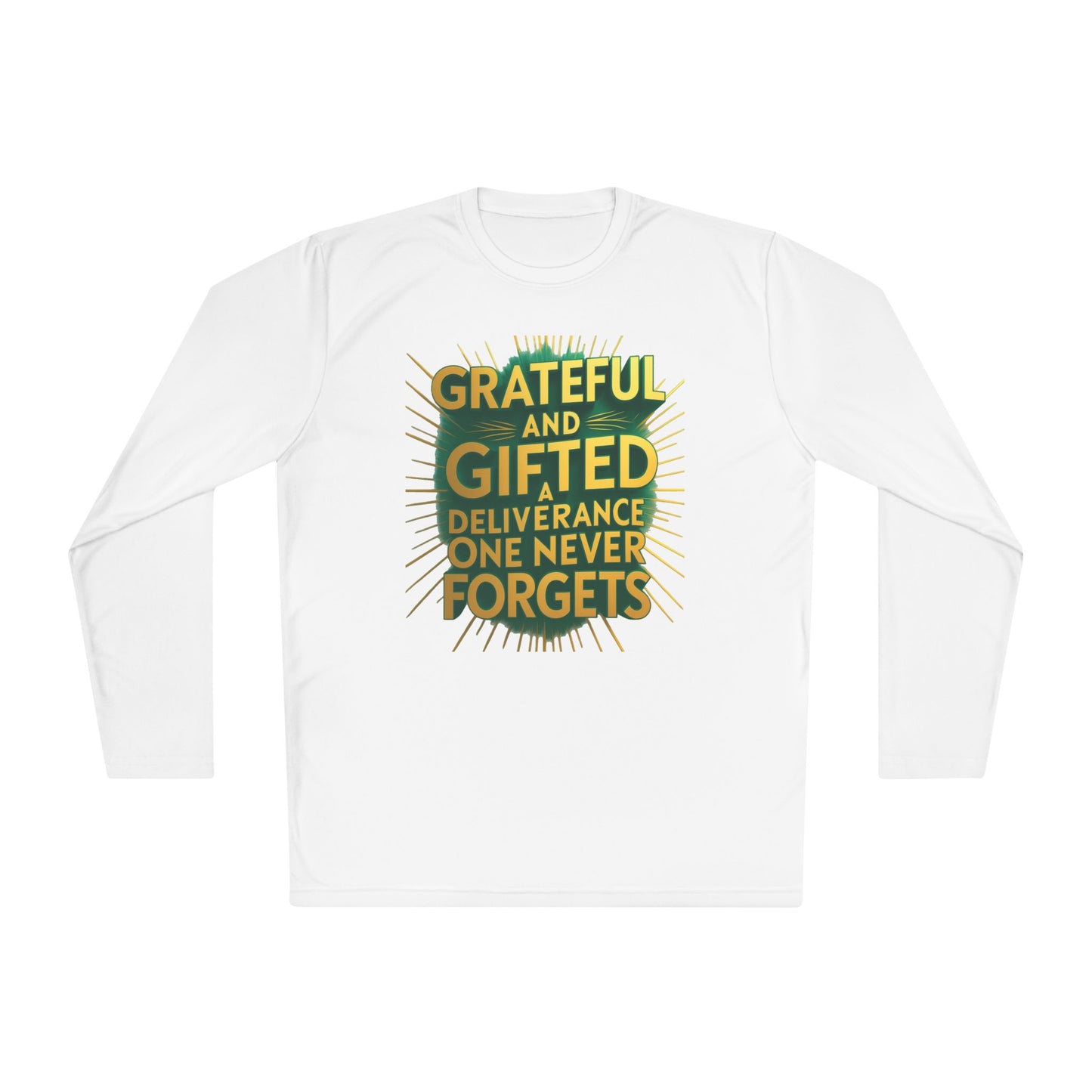 Grateful & Gifted Long Sleeve Tee | Inspirational Gift, Unisex Shirt, Perfect for Celebrations, Casual Wear, Thoughtful Present