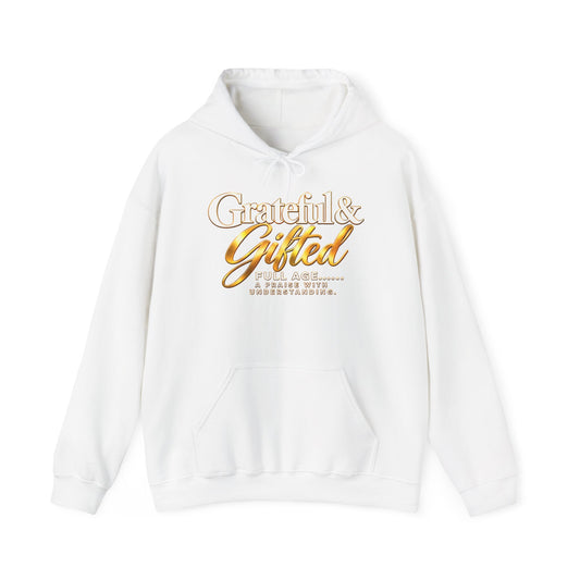 Grateful & Gifted Hoodie — Inspirational Graphic Pullover